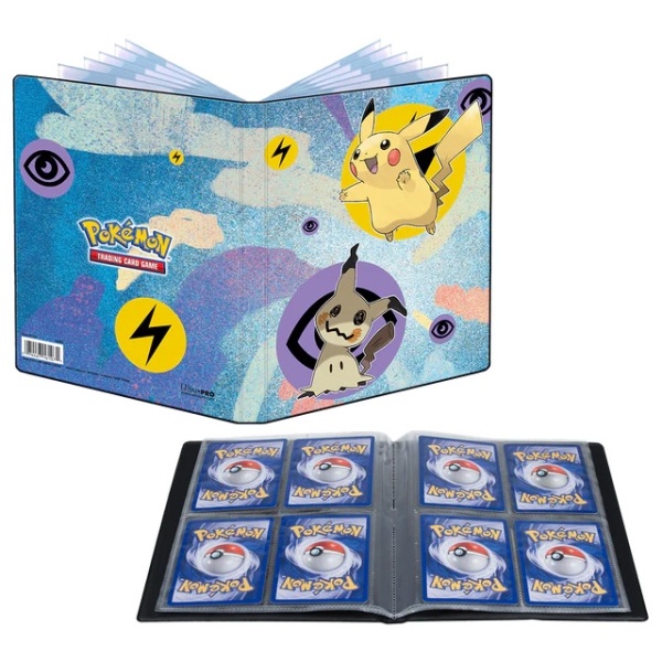 Karmesin-und-Purpur-Ultra-Pro-4-Pocket-Ordner-pikachu-mimikyu